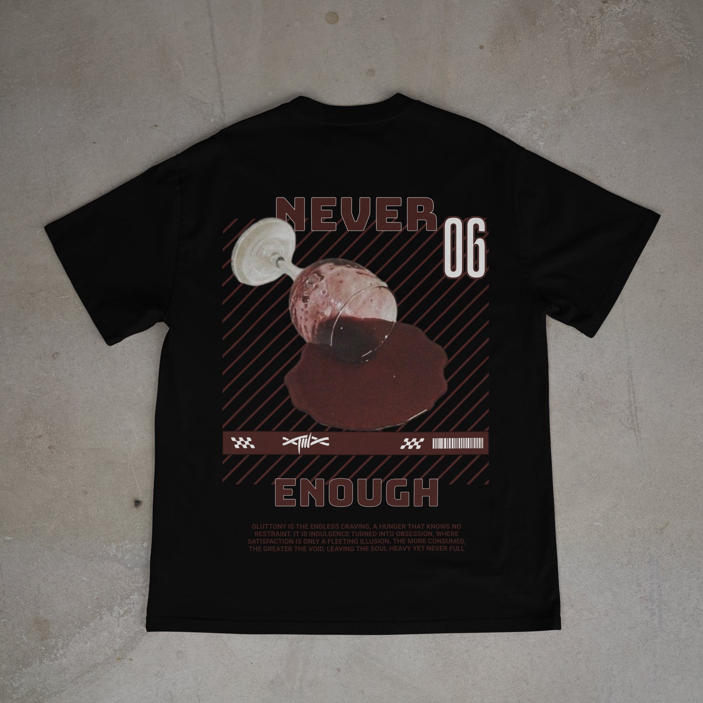 GLUTTONY – Seven Deadly Sins Oversized Tee